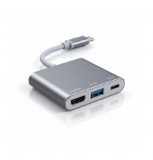Адаптер USB HUB Type-C | 3 в 1 | HDMI + USB 3.0 + Type-C (PD)